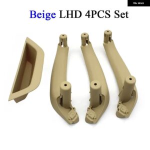 BMW LHD 4個 セット インテリア 車インナー ドアハンドル カバー パネル交換 51417250307 X3 X4 F25 F26 2010-2016 - LHD Beige 4PCS