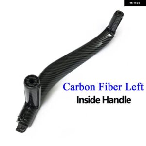 BMW 車黒ベージュ助手席ドアインナーハンドルパネルカバー トリム交換 X5 X6 F15 F16 2014-2018 51417292243 - carbon fiber-left