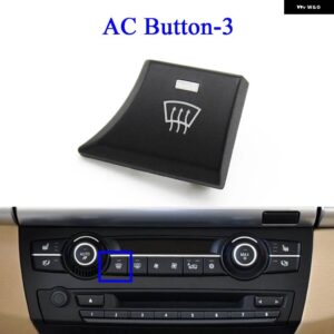 BMW ダッシュボード 空調ボリューム AC ベントボタン コントロールキー自動ノブ キャップ X5 X6 E70 E71 E72 2007-2014 64119310445 - Button-3