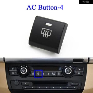 BMW ダッシュボード 空調ボリューム AC ベントボタン コントロールキー自動ノブ キャップ X5 X6 E70 E71 E72 2007-2014 64119310445 - Button-4