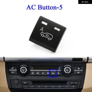 BMW ダッシュボード 空調ボリューム AC ベントボタン コントロールキー自動ノブ キャップ X5 X6 E70 E71 E72 2007-2014 64119310445 - Button-5