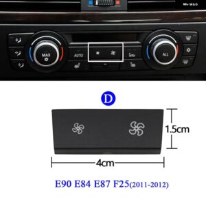 BMW AC ヒーター気候ファン 風量ボタン カバー キャップ 1 2 3 4 X1 X3 X5 X6シリーズ F20 F30 F35 F80 F25 F26 E70 E84 E90 - Model D