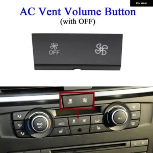 BMW ダッシュ AC エアベントボリュームボタン 最大ノブ シート 調整ヒーターキャップカバー 1 3 X1 X3 E81 E82 E87 E88 E90 E91 E92 E93 E84 F25 - Button-9 With OFF