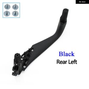 BMW G30 G31 G38 内側 ドアハンドル カバー フロントリア プーラートリム交換 5シリーズ M5 F90 2017-2021 51417438521 - Rear Left Black