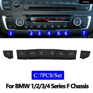 BMW ダッシュボード AC エアベント CD プレーヤーコントロールキャップ AC ボタン キー リペア キット 1 2 3 Fシリーズ F20 F21 F22 F30 F31 F32 F35 F34 - Model C