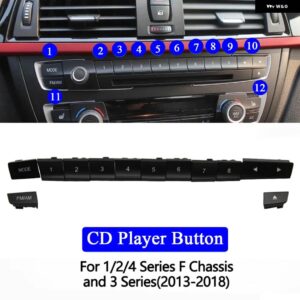 BMW ダッシュボード AC エアベント CD プレーヤーコントロールキャップ AC ボタン キー リペア キット 1 2 3 Fシリーズ F20 F21 F22 F30 F31 F32 F35 F34 - CD Player Button