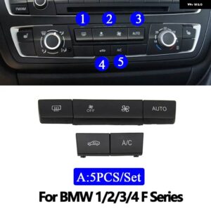 BMW ダッシュボード AC エアベント CD プレーヤーコントロールキャップ AC ボタン キー リペア キット 1 2 3 Fシリーズ F20 F21 F22 F30 F31 F32 F35 F34 - Model A