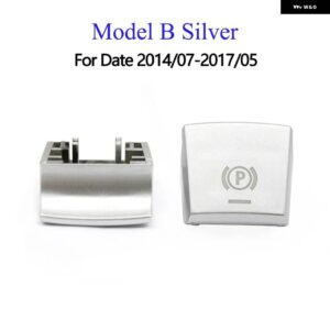 BMW パーキングスイッチ 電子自動ハンド ブレーキ H ボタン 交換 5 7 X3 X4 X5 X6 Fシリーズ F01 F02 F10 F18 F12 F15 F25 - B Silver