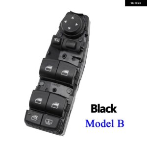 BMW ブラックマスターパワーウィンドウ リフトボタン 電気リフター制御スイッチ 3 5 7 X5 X6 F30 F35 F25 F26 F10 F18 F01 F02 - Model B Black