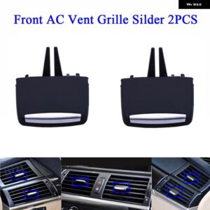 BMW カーフロントリア エア AC ベントグリル アウトレット スライダータブクリップ リペア キット X5 X6 E70 E71 39387 - Front 2PCS