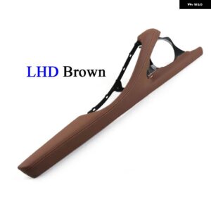 BMW LHD RHD 車内ドア アームレスト 革外枠サポート トリム 5シリーズ F10 F11 520 523 525 528 530 535 2010-2017 - lhd　brown