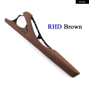 BMW LHD RHD 車内ドア アームレスト 革外枠サポート トリム 5シリーズ F10 F11 520 523 525 528 530 535 2010-2017 - rhd　brown