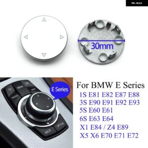 BMW E90 E70 車内 CIC IDRIVE マルチメディア メニューボタン キャップキーの交換 E60 E61 E63 E64 E81 E82 E87 E88 E89 E92 E71 - Rotary Cover 1PC