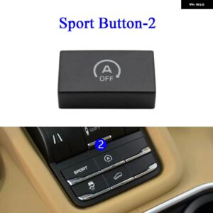 ポルシェ フロントコンソール ドライブモード サスペンション スポーツボタン センタートラクションコントロールスイッチ カイエン 7P5 2010- - Sport Button -2