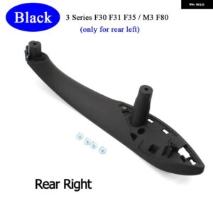 BMW カー インテリア ドアブラックベージュプルハンドルトリムカバー交換 M3 M4 F30 F34 F36 F32 F33 F80 - Black　Rear　Right