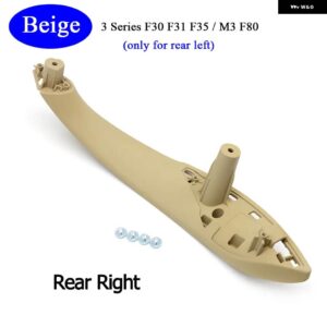 BMW カー インテリア ドアブラックベージュプルハンドルトリムカバー交換 M3 M4 F30 F34 F36 F32 F33 F80 - Beige　Rear　Right