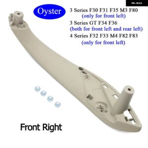 BMW カー インテリア ドアブラックベージュプルハンドルトリムカバー交換 M3 M4 F30 F34 F36 F32 F33 F80 - Oyster　Front　Right