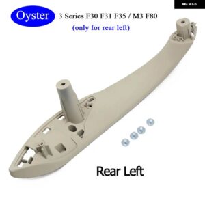 BMW カー インテリア ドアブラックベージュプルハンドルトリムカバー交換 M3 M4 F30 F34 F36 F32 F33 F80 - Oyster　Rear　Left