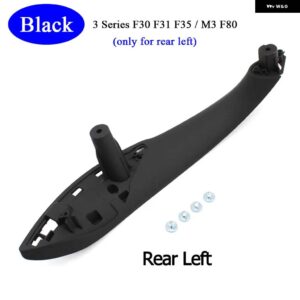 BMW カー インテリア ドアブラックベージュプルハンドルトリムカバー交換 M3 M4 F30 F34 F36 F32 F33 F80 - Black　Rear　Left