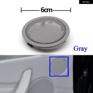 BMW 黒リアドアツイーター スピーカー カバー スピーカー ラウドパネルトリム X5 X6 E70 E71 E72 2007-2013 5シリーズ GT F07 2010-2017 - gray