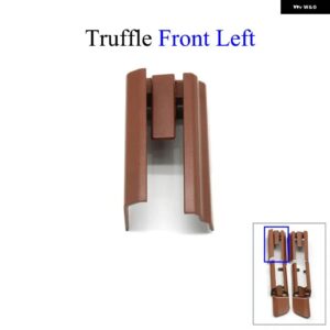 BMW インテリア シート スライド トラック レール カバー パネルトリム 7シリーズ G11 G12 2015-19 - Truffle Front Left