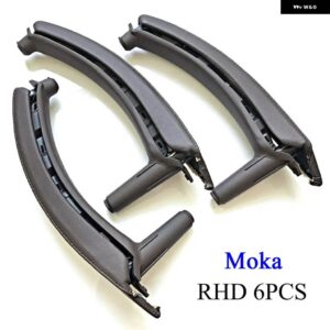 BMW RHD 右手ダイバー アームレスト パネルカバー ドアプル ハンドル革アセンブリトリムの交換 X5 X6 E70 E71 2007-2013 - RHD　Moka