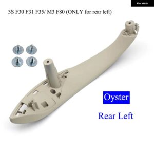 BMW カー インテリア ドアハンドル プルトリムカバー 3 4シリーズ F30 F80 F31 F32 F33 F34 F35 F36 2013-2018 - Oyster Rear Left
