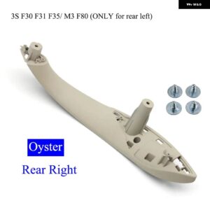 BMW カー インテリア ドアハンドル プルトリムカバー 3 4シリーズ F30 F80 F31 F32 F33 F34 F35 F36 2013-2018 - Oyster Rear Right
