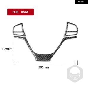 BMW X3 F25 2011-2017 X4 F26 2014-2017 カーボン インテリア トリムステアリング ホイールセットフレームカバー ステッカー - set black