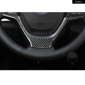 BMW X3 F25 2011-2017 X4 F26 2014-2017 カーボン インテリア トリムステアリング ホイールセットフレームカバー ステッカー - lower part black