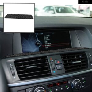 BMW カーボン インテリア 自動スクリーントリム ステッカー X3 F25 2011-2017 X4 F26 2014-2017 - Black LHD