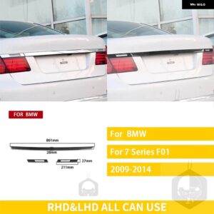 BMW 7シリーズ F01 2009-2014 カーボン外装トランクトリムストリップ ステッカー 装飾 - black