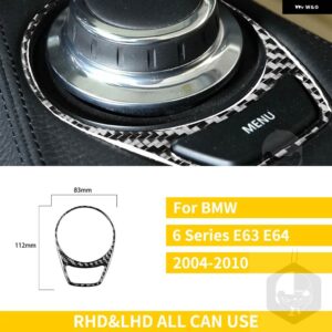 BMW 6シリーズ M6 E63 E64 38261 アームレスト ラジオ コンソール ボタン フレームトリムカーボン ステッカー - 6 series