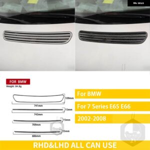 BMW 7シリーズ E65 E66 37469 カーボン外装フードベントトリム ステッカー 装飾 - black