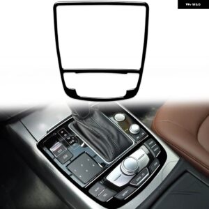 アウディ A6 S6 C7 A7 S7 4G8 2012-2018 カー プラスチック ブラック インテリア ワンタッチスタートパネルギアパネルトリム ステッカー - Outer frame