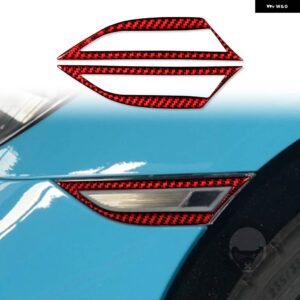 ポルシェ ボクスターケイマン 718 982 2016-2022 カーシート ボタン 調整トリム ステッカー カーボン インテリア カー - red