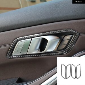 BMW カーボン 3シリーズ G20 G28 325LI 330D 335 2019-2021 ドアハンドル トリム ステッカー 装飾 - B