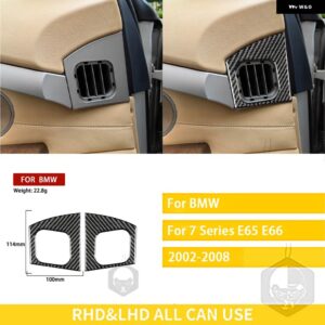 BMW 7シリーズ E65 E66 37469 カーボン インテリア ドアエア アウトレット トリム ステッカー セット - 38