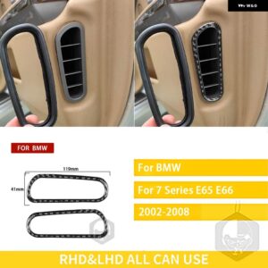 BMW 7シリーズ E65 E66 37469 カーボン インテリア ドアエア アウトレット トリム ステッカー セット - 29