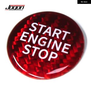 BMW カーボン交換 M3 M4 G80 G82 G83 2021 2022 点火 エンジン スタートストップボタン スイッチ ステッカー カバー トリム - carbon red