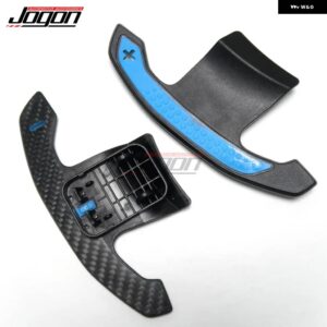 BMW G30 G32 G42 G14 G01 G02 G05 G06 G07 G20 G22 G26 F90 F98 X3M ステアリング ホイールカバー ボタン フレームトリム ステッカー 装飾 - blue　paddle　shifter