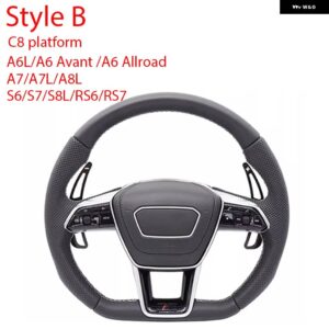 アウディ A4 B9 A3 S3 RS3 RS6 C7 C8 TT TTRS R8 Q7 RS7 A5 S5 RS5 S4 RS4 磁気パドル シフターステアリング ホイールのシフトパドル - Style B