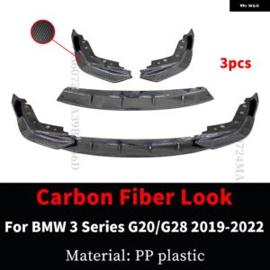 BMW フロントバンパー リップあごガードフェイスリフト 3 G20 G21 G28 2019-2022 M スポーツ 330I 340I 320I 320D 340D ツーリングチューニング - Carbon　Fiber　Look