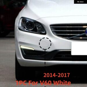 ボルボ フロントバンパー トレーラー牽引フックキャップ S60 V60 2014-2017 S90 V90 2017-2019 - For　V60　White14-17