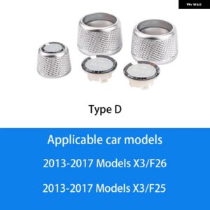 BMW 1-7シリーズ F30 F10 G01 X3 X4 X5 X6 X7 Z4 F32 F20 クリスタル空調ノブ ボリュームオーディオコントロールボタン リングカバー - type　d
