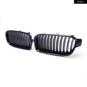BMW ペア グロスブラック /M スタイルカースタイリング フロントキドニーグリル レーシング グリル 3シリーズ F30 F31 F35 2012-2018 - 1　Line　Gloss　Black