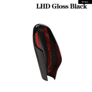 BMW カーボンギアシフトノブ ヘッドバックカバー トリム RHD LHD 5 7シリーズ 6 GT X3 X4 G30 G38 G11 G12 G01 G08 G02 18-22 - LHD Gloss Black