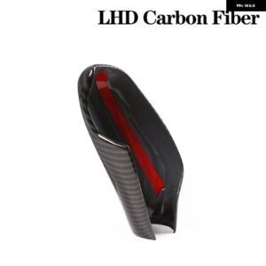 BMW カーボンギアシフトノブ ヘッドバックカバー トリム RHD LHD 5 7シリーズ 6 GT X3 X4 G30 G38 G11 G12 G01 G08 G02 18-22 - LHD-Carbon Fiber