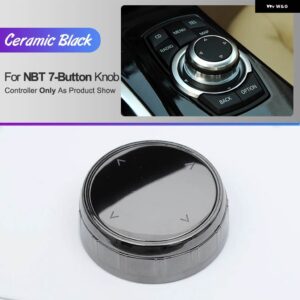 BMW クリスタル/セラミック車マルチメディア ボタン カバー ノブ ステッカー E90 E91 F10 F18 F20 F22 F30 F32 F25 E70 E71 1/2/3/4/5/7シリーズ 用 - NBT 7 Button Ceramic