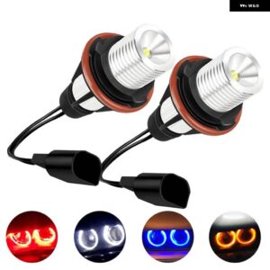 BMW 2個 エンジェルアイズ 5 ワット LED マーカーライト 電球白赤青黄 E39 E53 E60 E61 E63 E64 E87 525I 530I 545I
